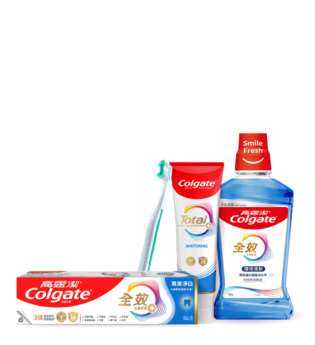 Colgate total advanced health tube and cartoon