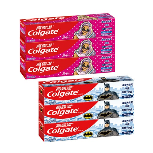 高露潔蝙蝠俠/芭比造型兒童牙膏 40g*3